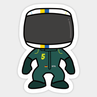 Sebastian Vettel Custom Bobblehead - 2022 Season Ukraine Edition Sticker